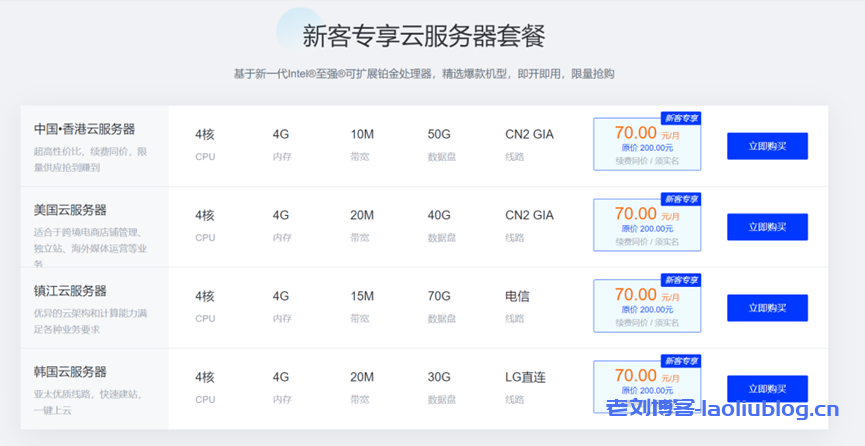 徕卡云：2c2g云服务器vps最低3.9元/月份、地区可选，国内8核8G仅需600元